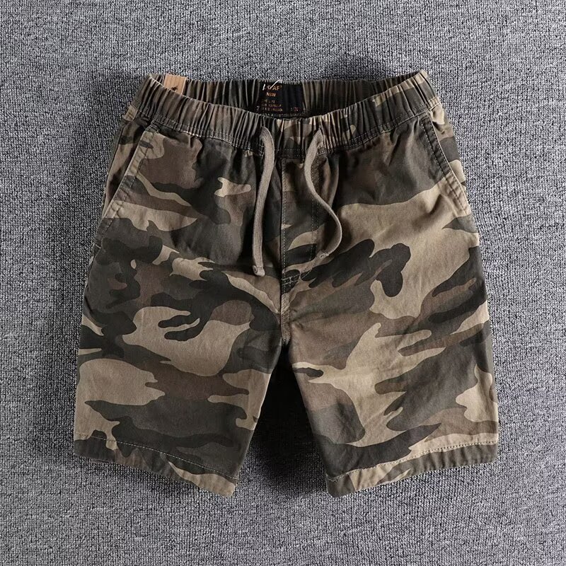 European and American Men's Jogging Shorts Pure Cotton Loose Three-Quarter Pants Sports Running Camouflage Multi-Color Waist Drawstring European and American Men's Jogging Shorts Pure Cotton Loose Three-Quarter Pants Sports Running Camouflage Multi-Color Waist Drawstring