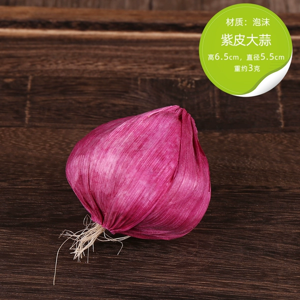 Orange red purple leather garlic
