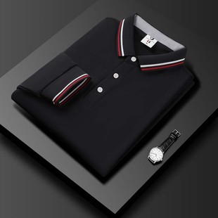 Summer Men's Short-Sleeve Polo Shirt, Light and Mature Men's Business Casual Turn-Down Collar, Thin Versatile Sports T-Shirt Men's Clothing