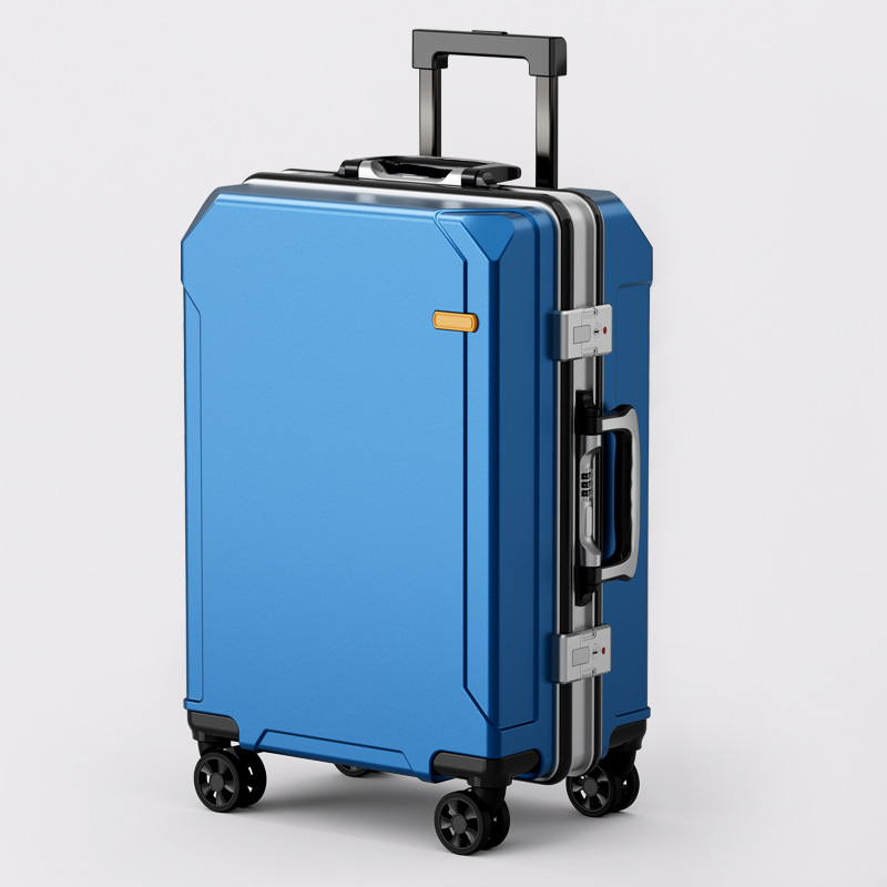 Nueva maleta trolley con marco de aluminio, maleta con rueda universal, maleta de gran capacidad, maleta de negocios, estudiante
