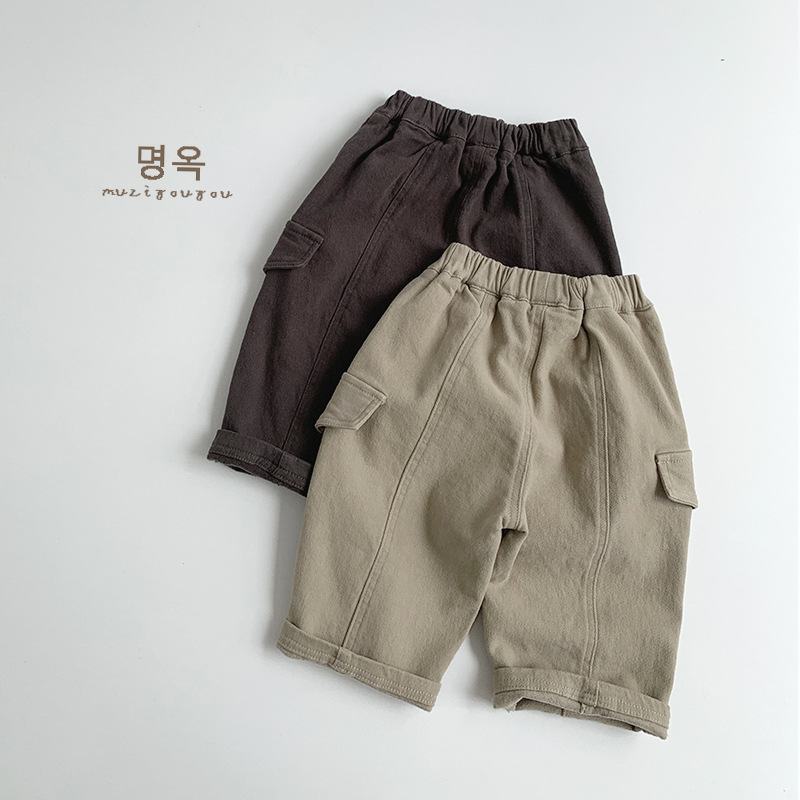 Pantalones Térmicos con Forro Polar para Niños de Algodón para Otoño e Invierno