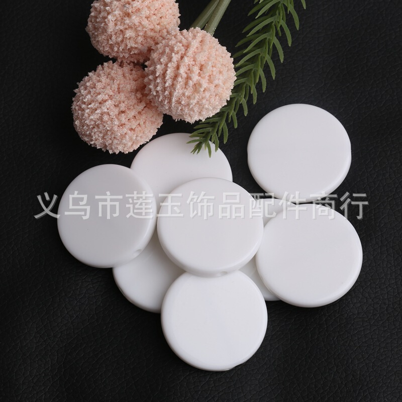 New Printed Hand-Painted Bead Base Blank Bead DIY Phone Chain Bead Pen Keychain Accessories Jewelry Materials