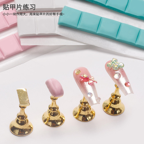 Cross-border manicure fixing glue, universal clay nail chip mud, traceless plasticine practice nail chip super sticky tool direct sales