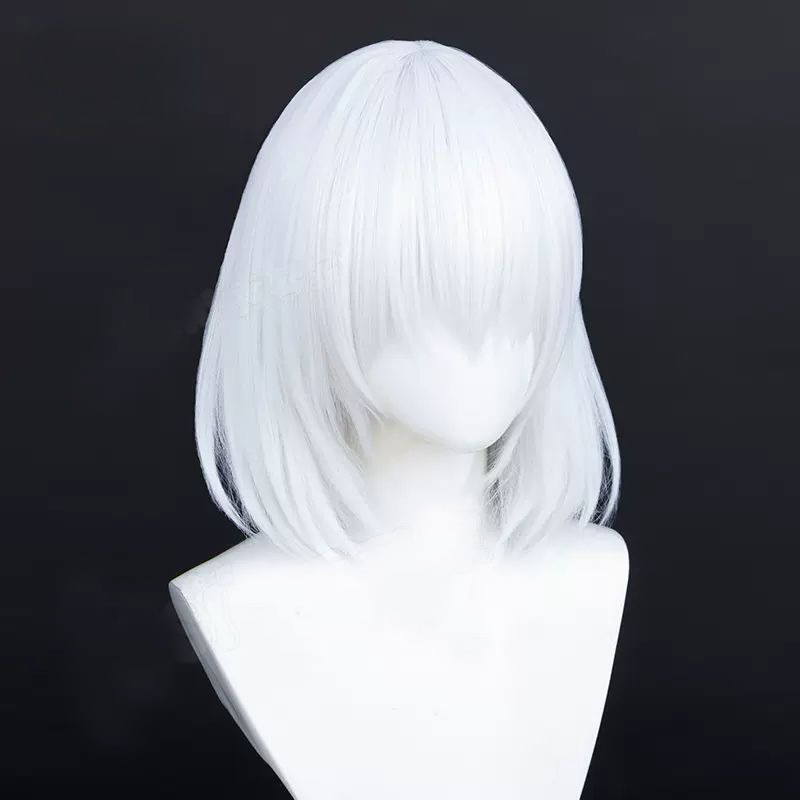 Date Battle Yuan 90% off Paper Cos Wig Oriental Soul Demon Eclip White Bob Style