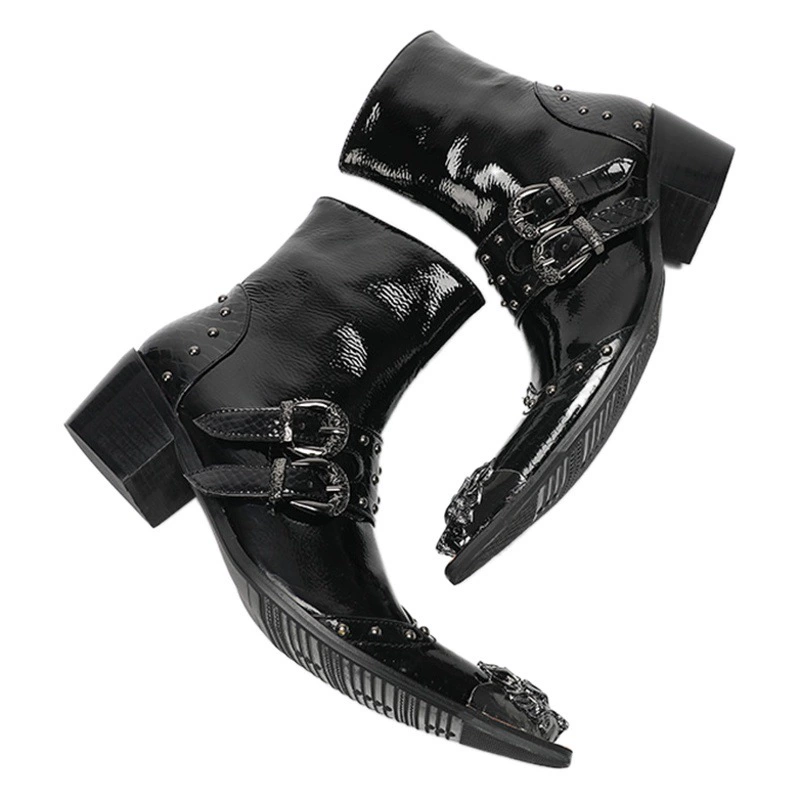 Европейский и американский стиль ретро Британский Стиль Средний топ Челси Спецодежда Martin короткие сапоги мужская и женская пара высокие туфли из воловьей кожи модная обувь