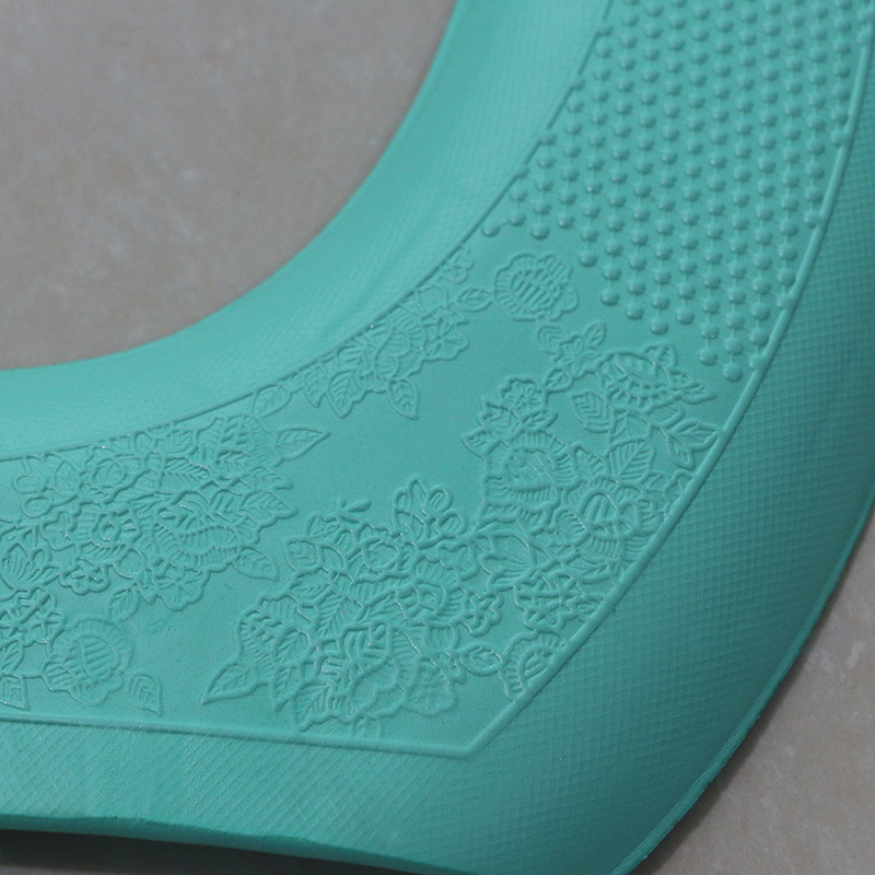 Cojín de asiento de inodoro EVA adhesivo Four Seasons universal de secado rápido anti-fouling cojín de asiento de inodoro EVA impermeable suave cojín de asiento de inodoro