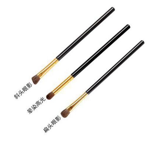 Lazy Person Single Eye Makeup Brush Horsehair Eyeshadow Brush Makeup Brush Animal Eyeshadow Beauty Tool Set Brush 3-Piece Set