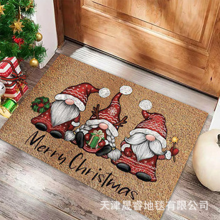 Christmas Floor Mats, Cross-Border American Carpets, Living Room Entrance Mats, Santa Claus Decorative Door Mats, Labeling and Delivery