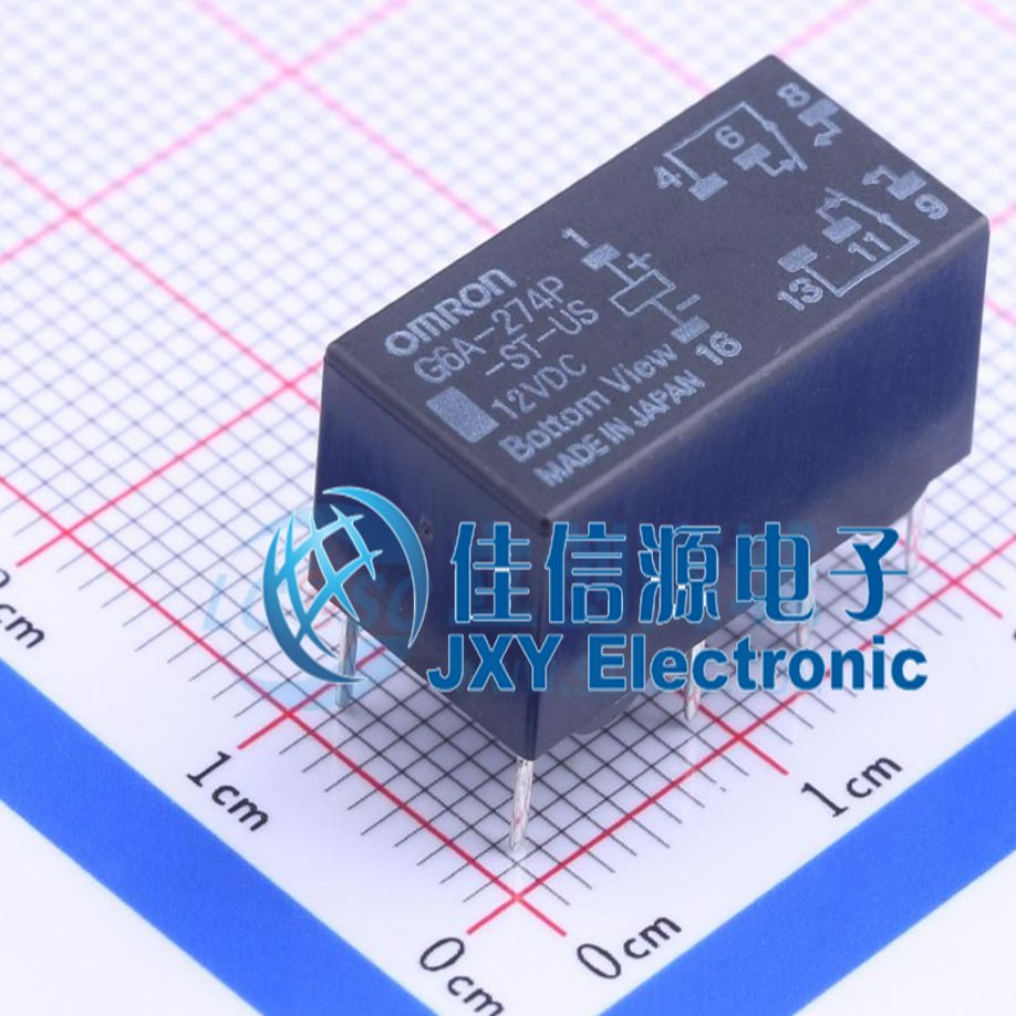 信号继电器      G6A-274P-ST-US-DC12   OMRON(欧姆龙)