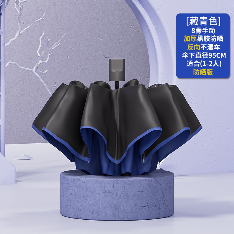 8 hueso manual azul oscuro