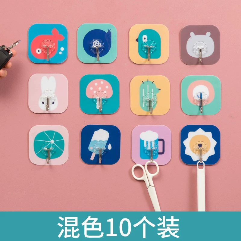 Крепкая липкая клейкая крючок-подвес на стену, крюк для кухни и дома, без нагрузки, творческий, безстрашный, без следов, липкий крючок-наклейка