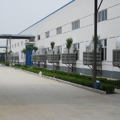 文具厂通风降温 环保空调 负压风机 降温水帘