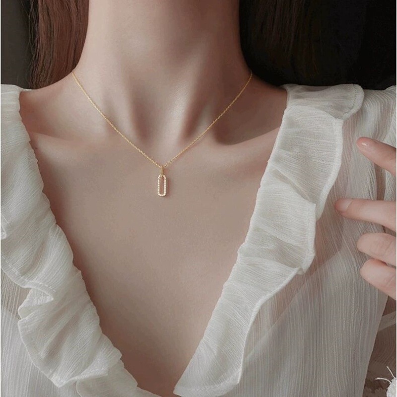 Luxuriöse Magnetische Perlenkette Für Damen Zartes Choker Collier_voghion.com