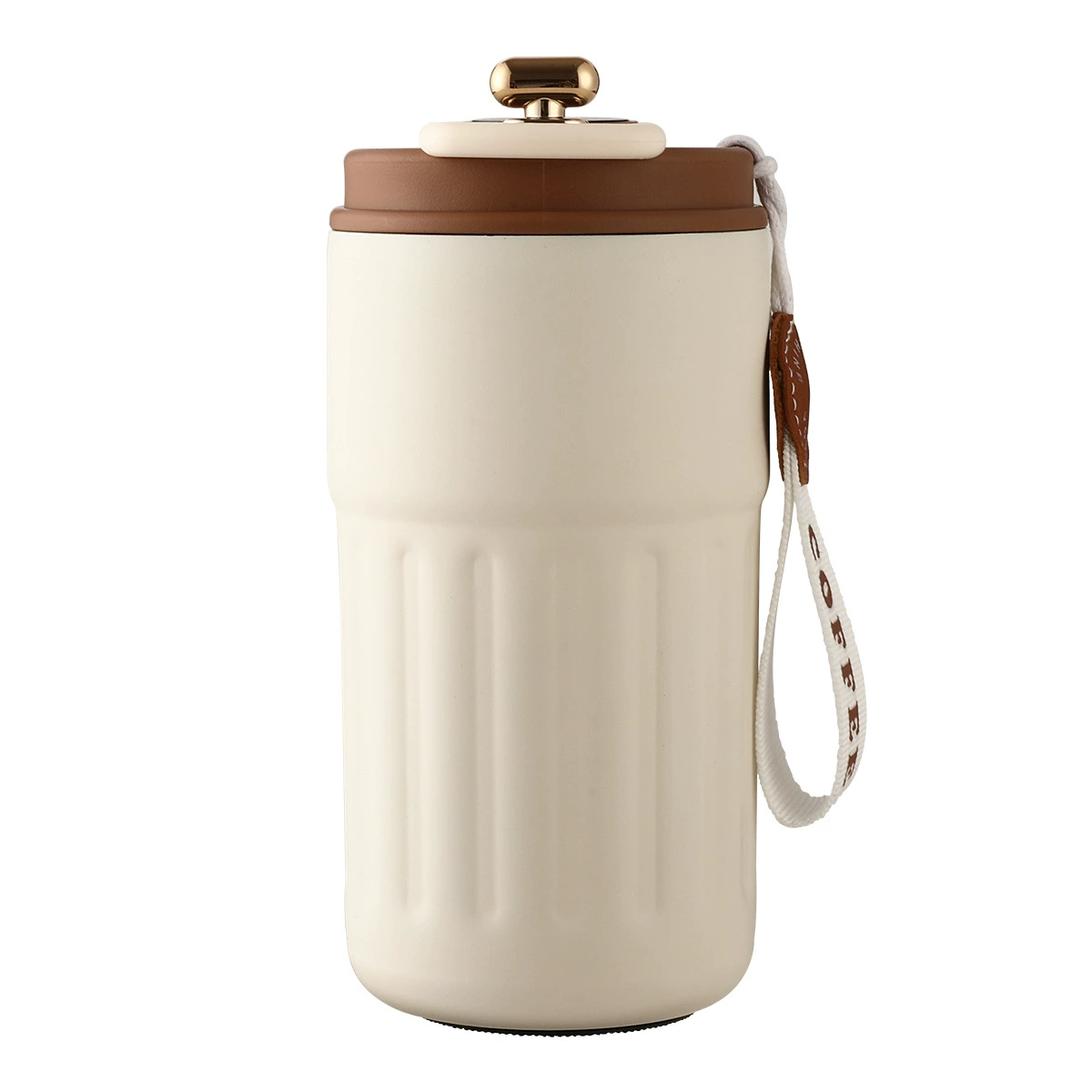 Coffee high quality glass stainless steel for men and women, capacious tea cup for home use