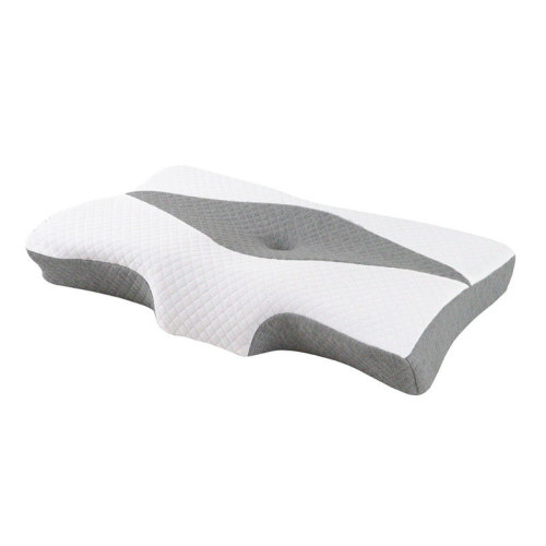 Neck pillow cross-border memory foam pillow neck pillow cervical spine pillow hole breathable butterfly pillow side sleeping memory pillow wholesale