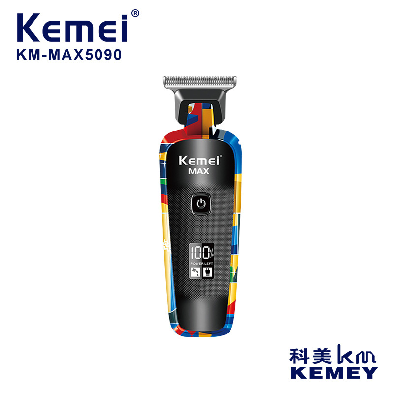 Mini cortador de pelo Kemei cortador de pelo digital portátil cortador de pelo digital grabado empujador eléctrico transfronterizo KM-MAX5090