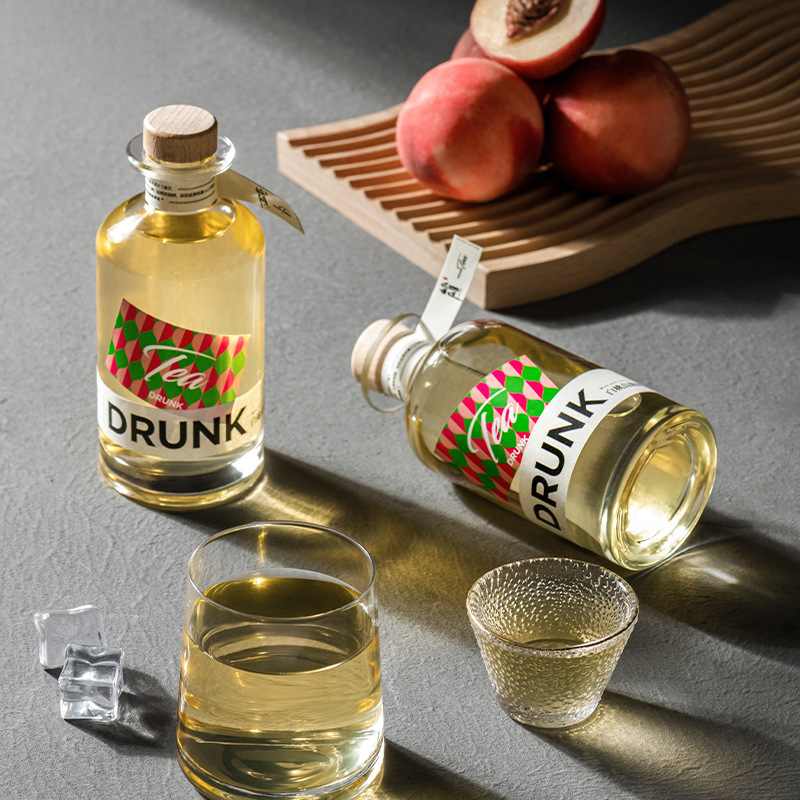 8 ° Fermented Fruit Wine, Fruit Wine, Peach Fruity Tea Wine, Emei New White Peach Oolong Tea Wine Manufacturer Wholesale Delivery