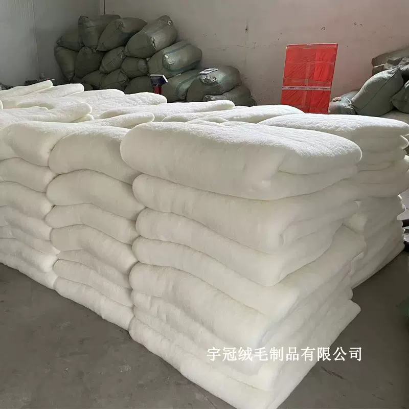定制100%羊毛被胎棉被芯褥子床垫填充针刺棉絮片绵羊绒被子不钻毛