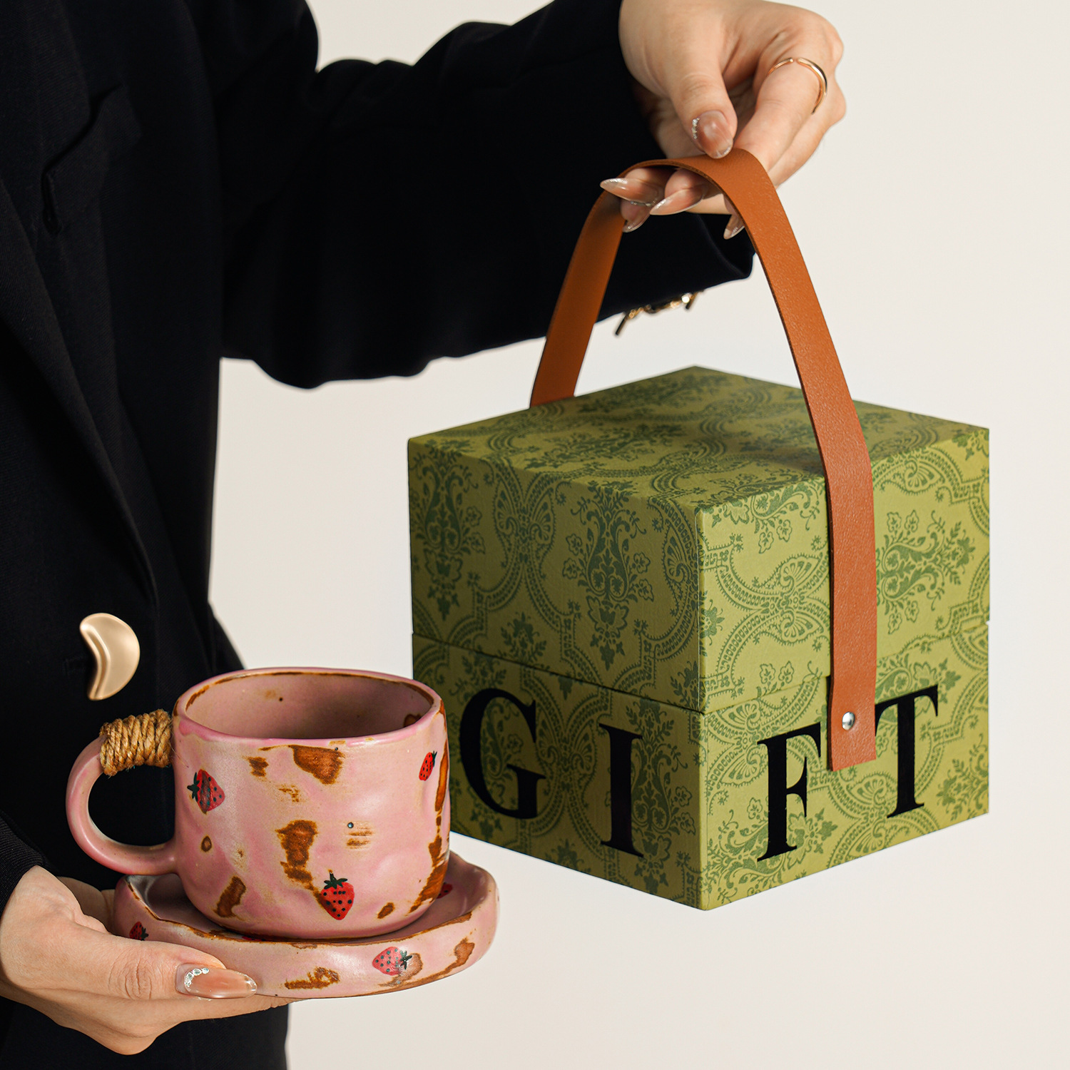 Horno retro taza de diseño taza de regalo para acompañantes de tazas de café de alta calidad exquisita caja de regalo image 9