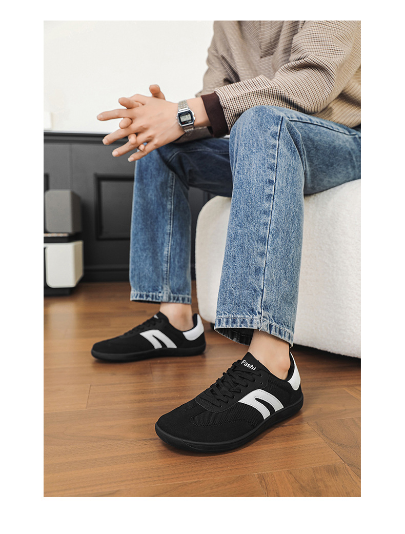 Brede barefoot herenschoenen outdoor sport mesh lichtgewicht_voghion.com