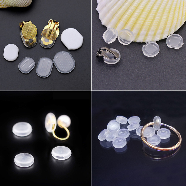 Not easy to allergic transparent TPE pain-proof pad round spring ear…