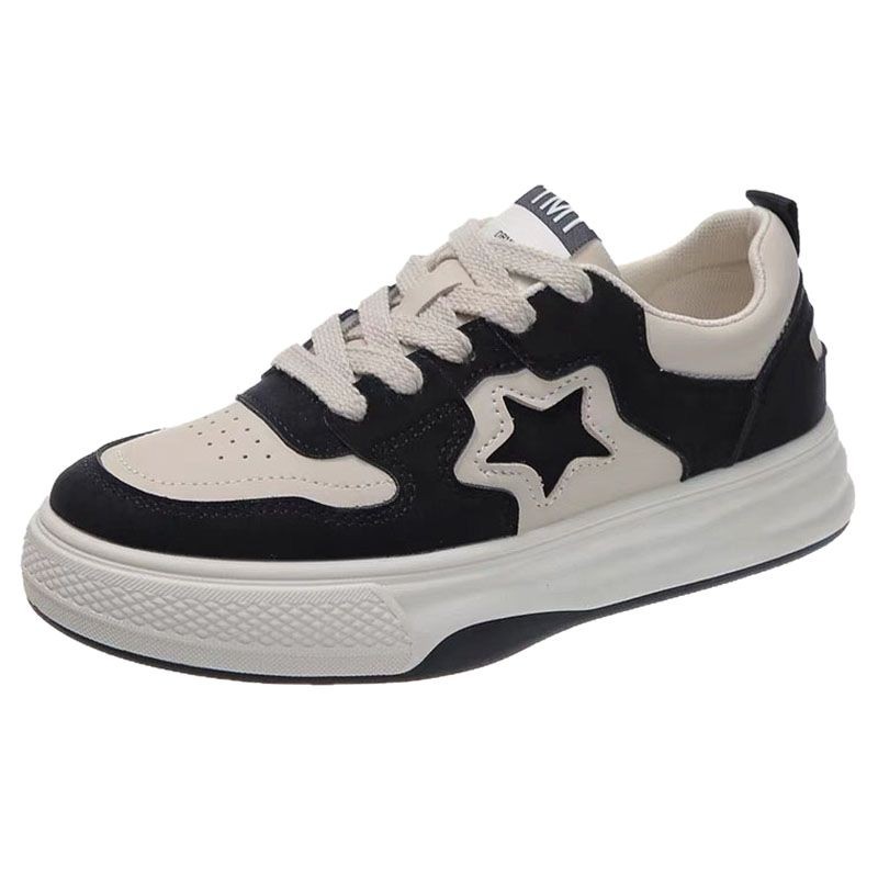 Fashionable casual comfortable white sneakers platform