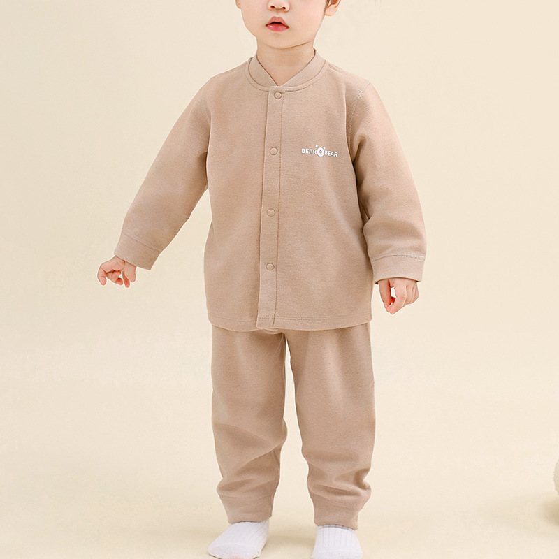 Baby calentamiento ropa interior conjunto de otoño invierno niños niñas bottom apretado pijama de niños separación chaqueta de otoño bebé pantalones de otoño
