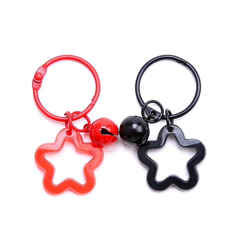 Farebný pentagram akrylový prívesok na kľúče a tašky_voghion.com
