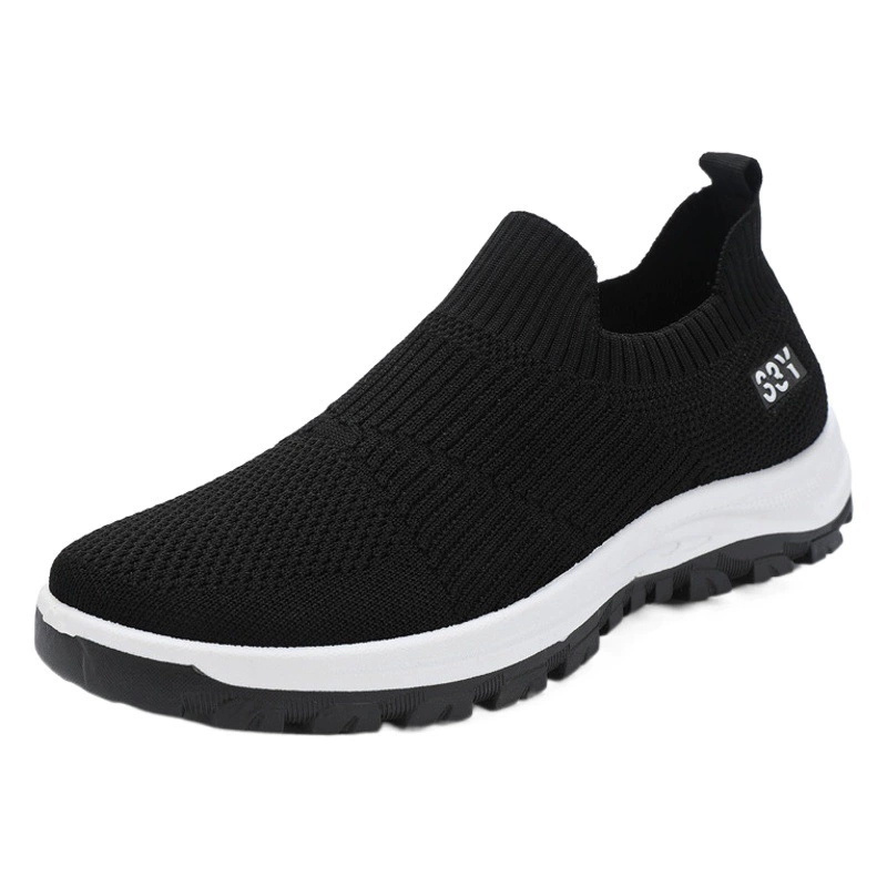 Трансграничная мужская обувь, весна 2021, новый стиль, тканая мягкая подошва, дышащая модная повседневная обувь без шнуровки, мужская повседневная обувь