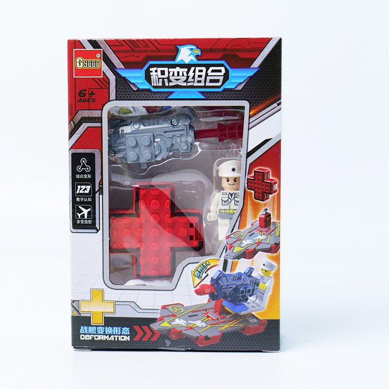 Digital deformación carta niños niño diamante robot coche carta bloques de construcción niño modelo de juguete educativo