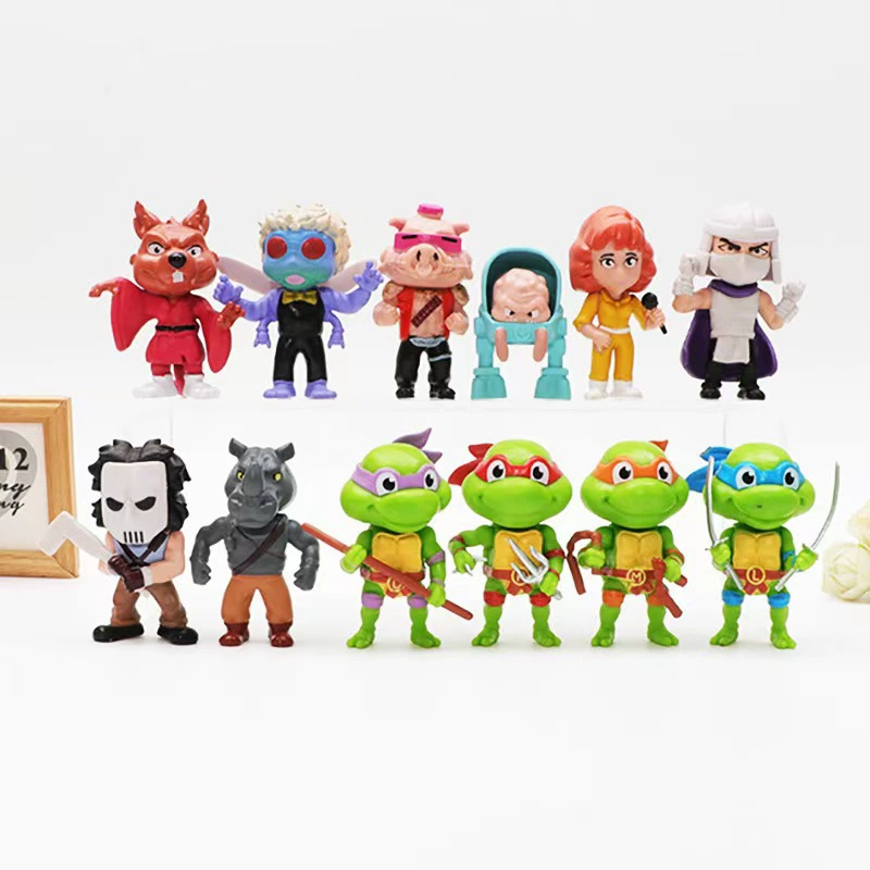Набор фигурок Teenage Mutant Ninja Turtles 12 Q-версий — 12 шт., сюрприз-пакет, 5–7 см