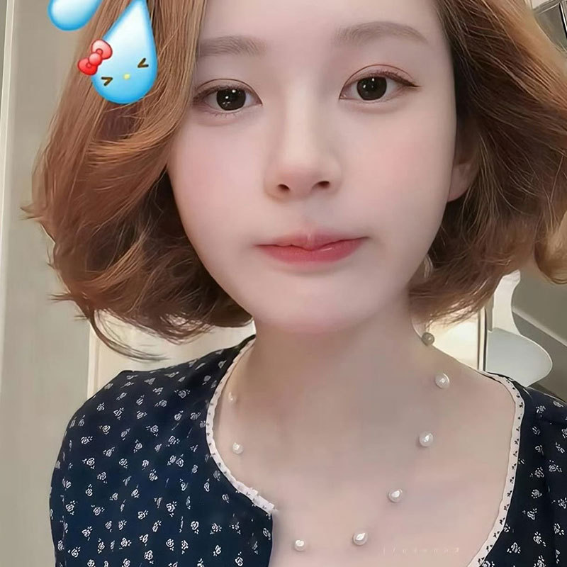 赵露思同款满天星珍珠鱼线项链女简约个性时尚潮流百搭颈链锁骨链|undefined