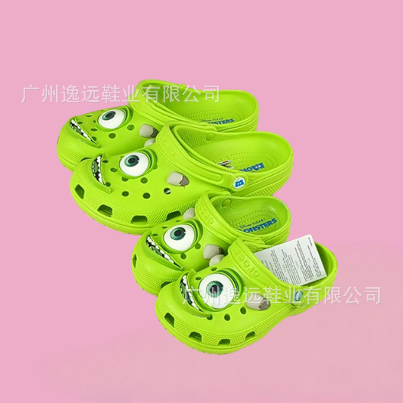 Nuevo monstruo eléctrico conjunto Cross Hole zapatos de moda para niños zapatillas de playa al aire libre