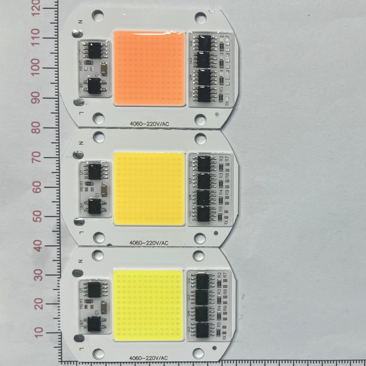 Встроенный светодиодный источник света 50 Вт без драйвера, уличный фонарь, прожектор, лампа, чип, 220 В, ламповая плата