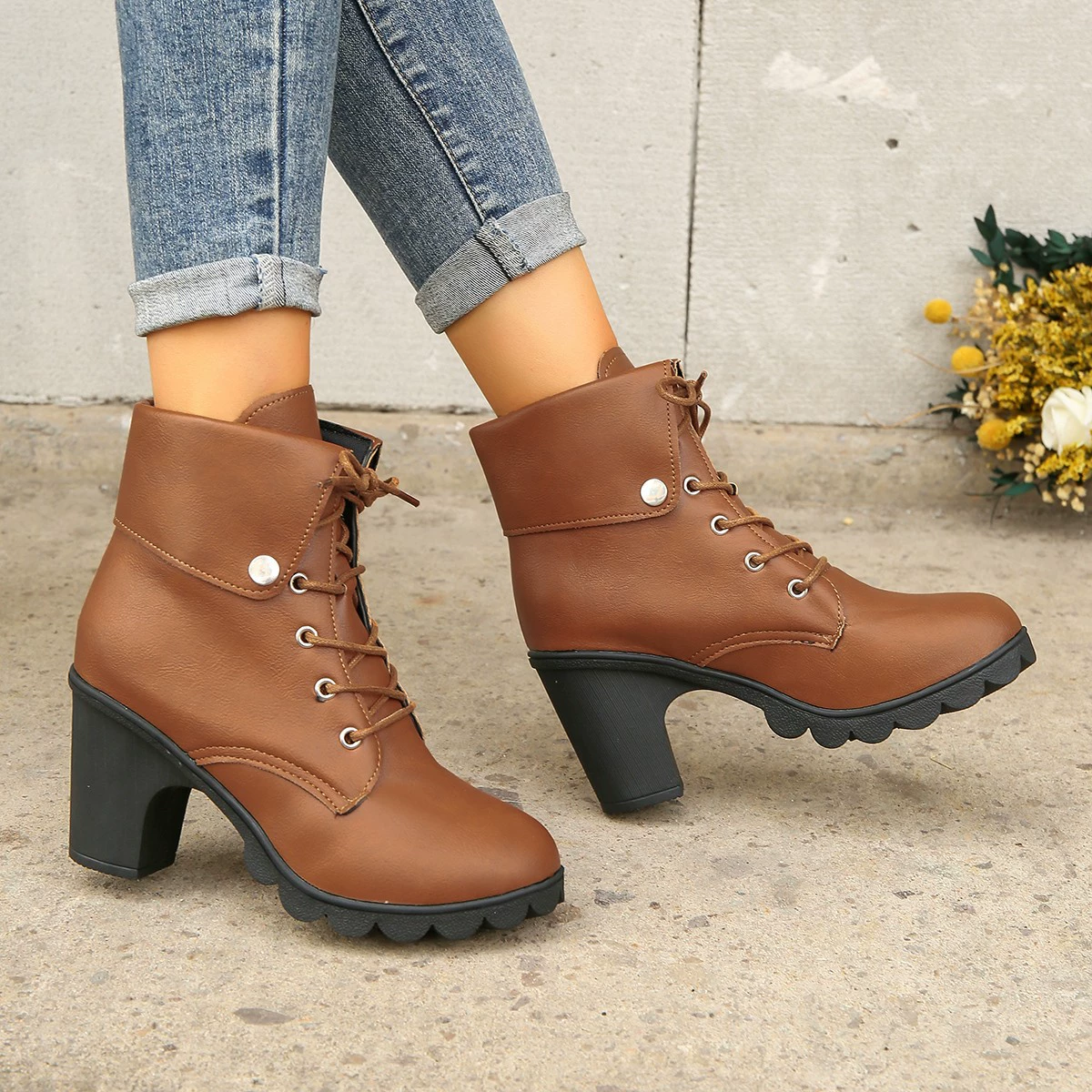 High boots, European style, plus size, wish