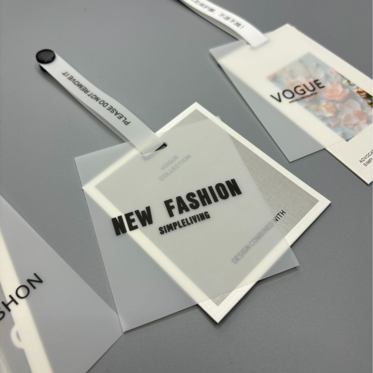 High-end clothing store anti-tamper concave and convex hangtag…