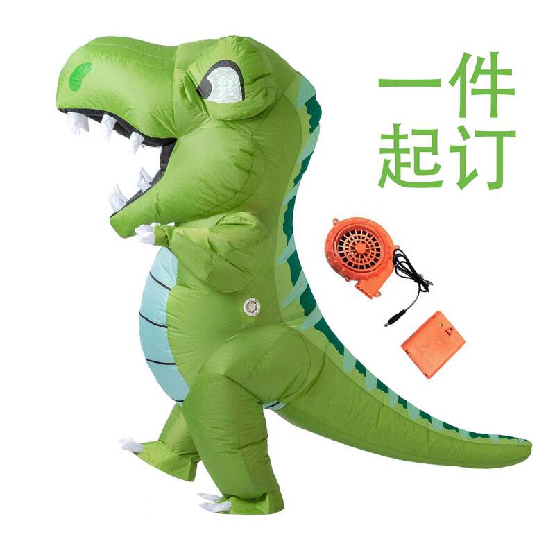 Cross-border Tyrannosaurus Inflatable Costume Dinosaur Costume Funny Christmas Decoration Cycling Tyrannosaurus Inflatable Costume