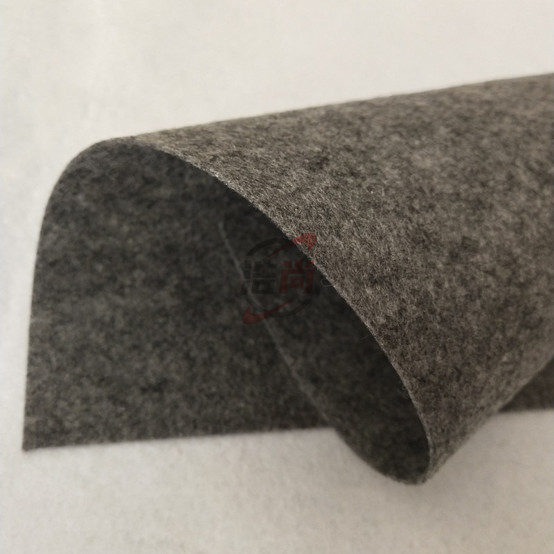 灰黑色加硬无纺布 150-200g阻燃针刺棉冷风机加湿器过滤阻燃毛毡