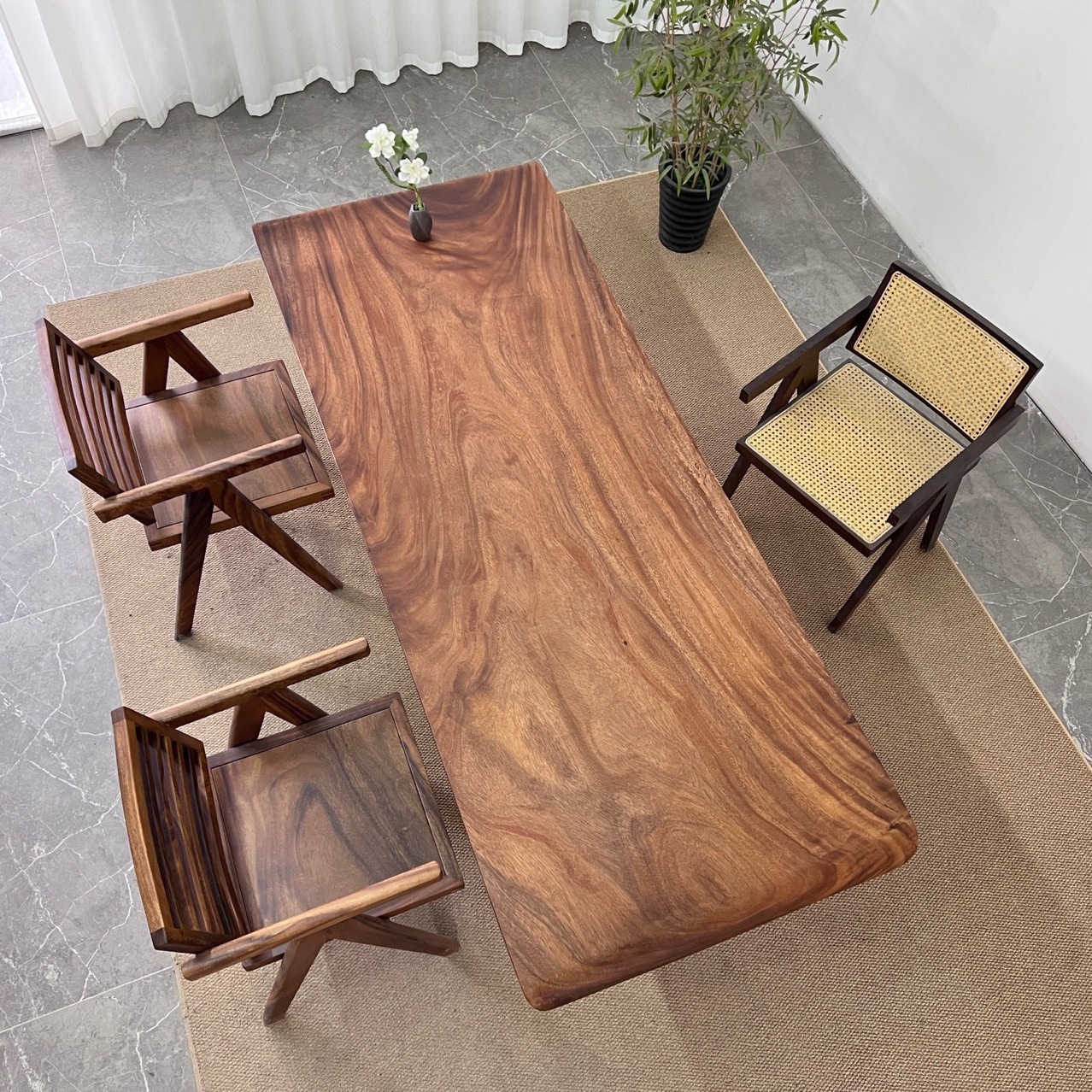 Южноамериканский Wumao с твердым деревом черный черный чай термин чайный стол 1 метр 8 большой деревянный стол Большой стол босса босса офисной конференции стол