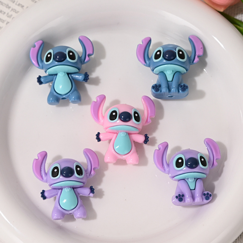 漫画ステッチ立体かわいいゴムビーズ diy 携帯電話チェーンジュエリーアクセサリービーズペンアクセサリー卸売|undefined