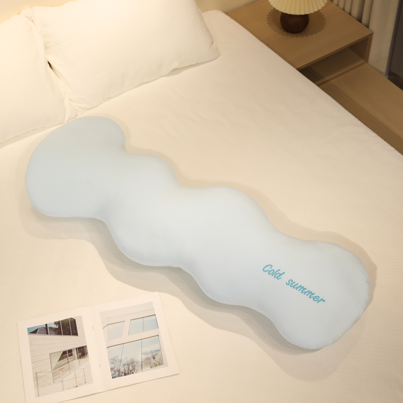 Cute sensación fría nube almohada seda ondulada juguetes de peluche largos muñecas para niñas muñecas de piernas para dormir muñecas de tamaño grande