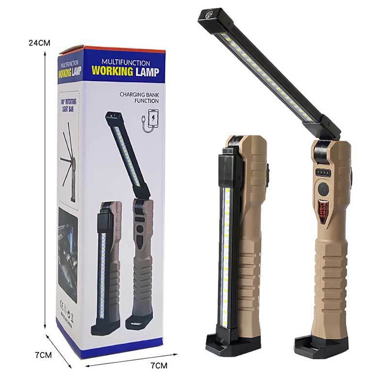 Nueva Luz de reparación de automóviles LED plegable luz de trabajo potente imán multifuncional luz fuerte linterna de emergencia Luz de inspección