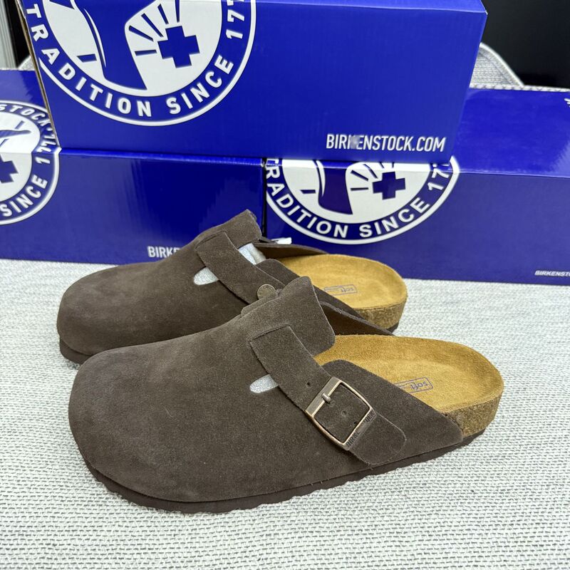 Birkenthal Shoes Unisex Genuine Leather Cork Flat Cowhide Outer Wearing Fishing Birkenthal Shoes Casual Vintage Baotou Slippers