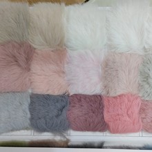 汽车坐垫 1300克大兔毛 25兔毛  服装毛领马甲皮毛一体毛绒面料