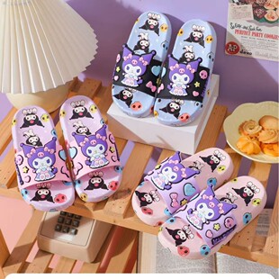 2025 New Home Cartoon Bath Non-Slip Sandals Children's Slippers Girls Cute Printed Eva Soft Sole Shoes