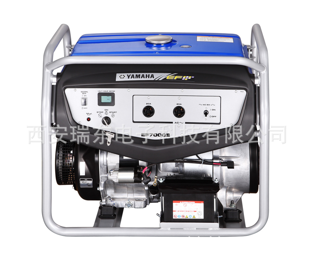 雅马哈汽油发电机EF7000E 雅马哈电启动发电机单相5KW