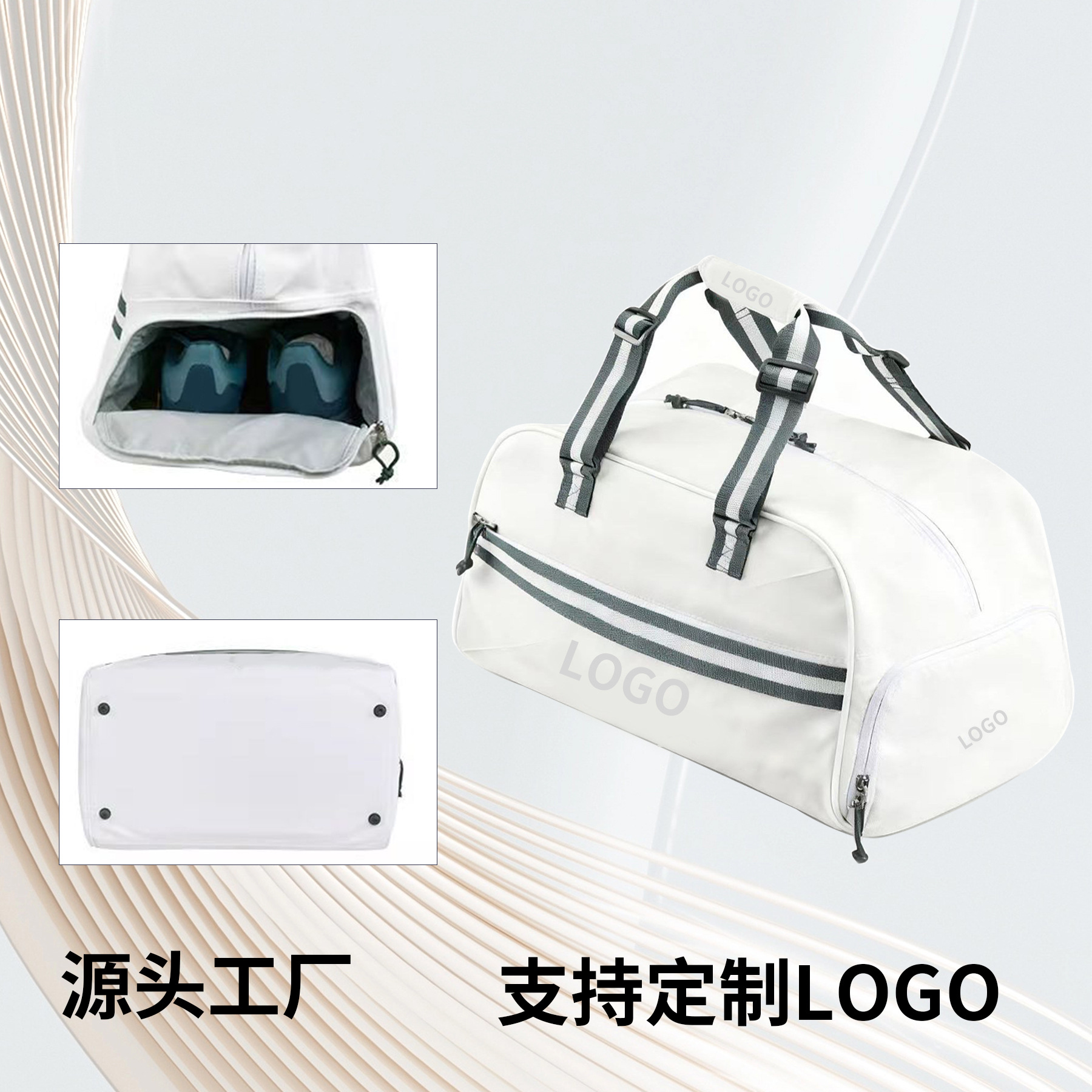 Tennis Bag with 3 Rackets, Sports Shoulder Bag, Tennis Bag, Badminton Bag, Large Capacity Racket Bag, Tennis Racket Bag