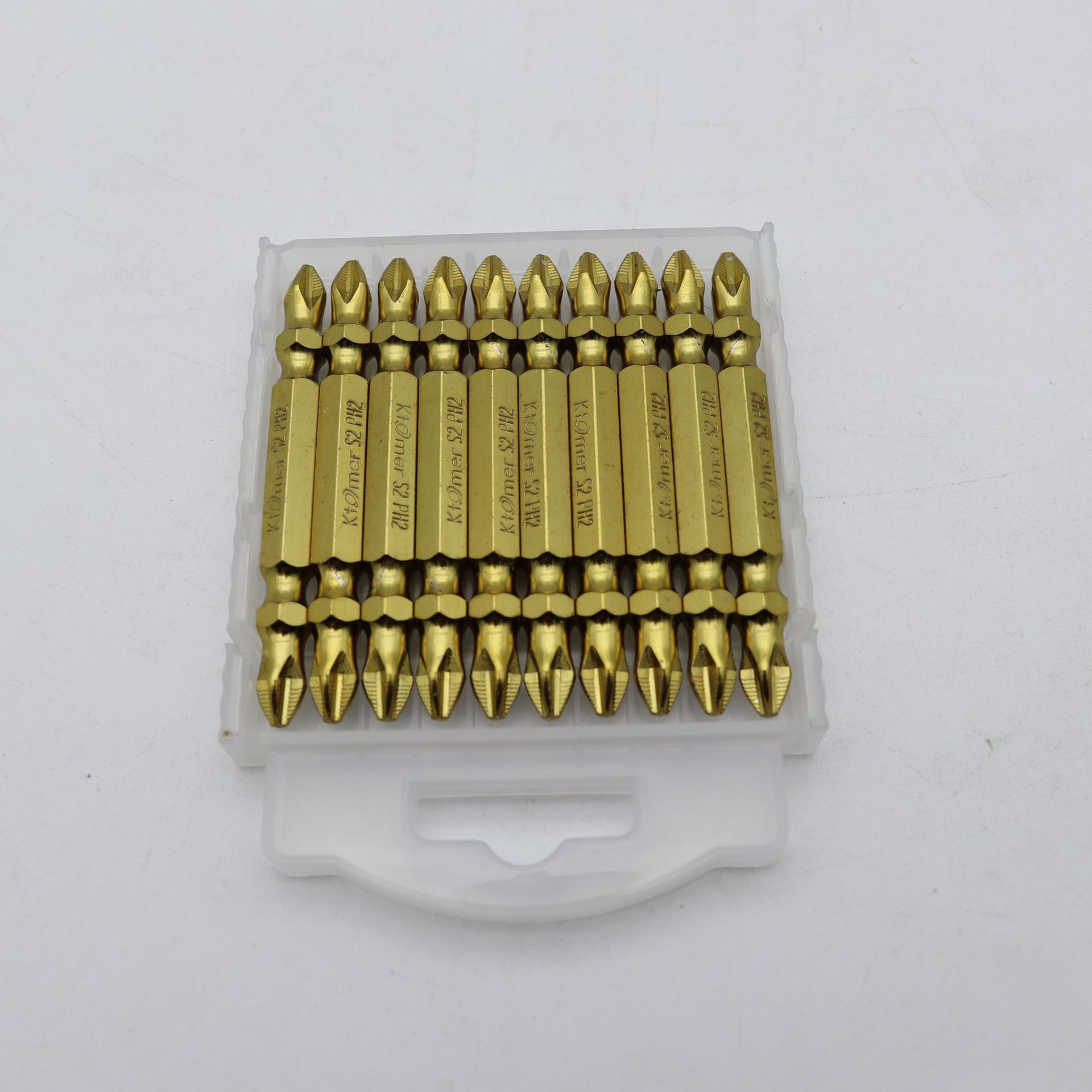 合金钢磁性批头 电动螺丝刀起子头 65mm双头十字批头带磁性