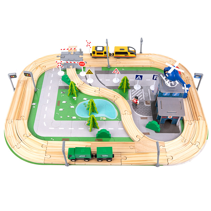 Thomas Train Track juguetes de madera para niños, bebé de aventura, juguetes prácticos de desmontaje y montaje