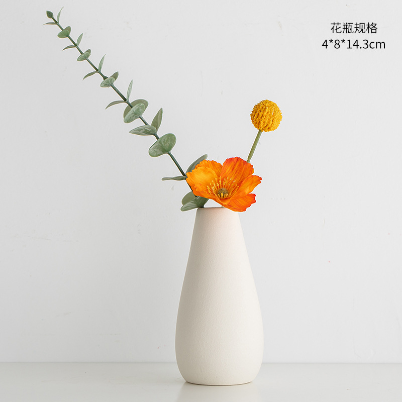 얇은 입 병 오렌지 양귀비 꽃